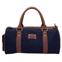 Yelloe 17 Inch 43 Cm Rugged Denim Travel Duffel Bag Blue