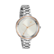 Fastrack Stunner 7.0 White Dial Analog Watch for Women 6265SM02 (Large)