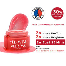 WILDGLOW 7in1 Red Wine Gel Face Mask for Glowing Skin, De-Tan, Open Pores & Dark Spots