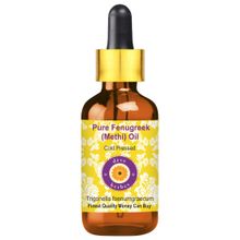Deve Herbes Pure Fenugreek (Methi) Carrier Oil (Trigonella foenumgraecum) for Skin & Hair Health