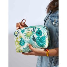 Chumbak Tropical Ikat Quilted Pouch