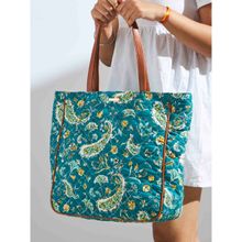 Chumbak Paisley Bloom Quilted Tote