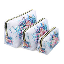 NFI Essentials Set of 3 Printed Cosmetic Pouch for Women - Multi Color
