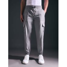 Pepe Jeans Men Grey Mid Rise Joggers
