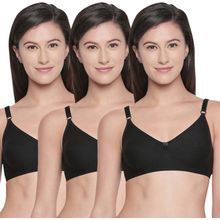 Bodycare B, C & D Cup Perfect Coverage Bra-Pack Of 3 - Black