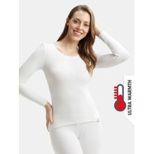 Jockey 2540 Women Soft Touch Microfiber Elastane Fleece Thermal Top - Lt Bright White
