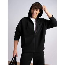 Jockey UM55 Men Super Combed Cotton Rich Fleece Jacket - Black