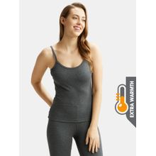 Jockey 2501 Women Extra Warmth Combed Cotton Rich Thermal Camisole - Charcoal Melange