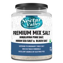 Nectar Valley Premium Mix Salt Powder Of Pink Himalayan Salt, Indian Sea Salt & Black Salt