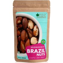 Bliss Of Earth Naturally Organic Super Healthy Brazil Nuts - Raw & Dehulled