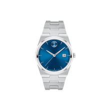 Movado Bold Swiss Qtz Blue Round Dial Mens Watch (3601221) (M)