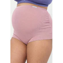 Zelena Blush Pink Over Belly Maternity Brief