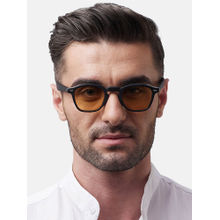 Shisen Fox Niko Matte Black Frame Orange Lens Sunglasses (46)