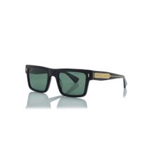 Shisen Fox Kyoto Black - Gold & Polarized Frame Green Lens Sunglasses (53)