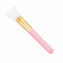 Beautiliss Soft Hairless Silicone Mud Face Pack Brush Applicator (Color May Vary)