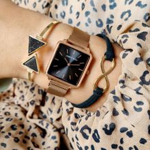 Joker & Witch Fantasy Black and Rosegold Watch Bracelet Stack For Women