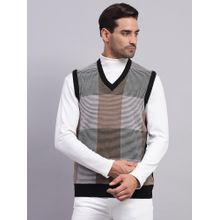 Monte Carlo Men's Black V Neck Sleeveless Sweater