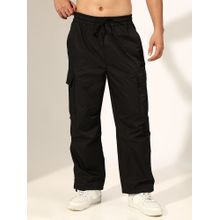 SHOWOFF Men Black Relaxed Fit Cargo Pant