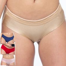 Curwish P4S-01 Pack of 4 Beautiful Basics Seamless Panty Pack - Multi-Color