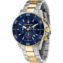 Maserati Lifestyle Date Chronograph Analog Dial Color Blue Mens Watch R8873600006 (Medium)