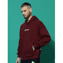Griffel Maroon Vaguely Oversized Hoodie