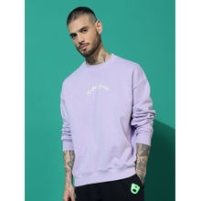 Griffel Bear Family Oversized Lavender Sweatshirt