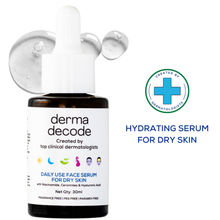 Derma Decode Dry Skin Face Serum with 10% Niacinamide, Ceramides & HA for Hydration and Skin Barrier