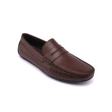 Heel & Buckle London Brown Solid Formal Loafers