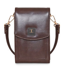 ESBEDA Dark Brown Color Mobile Sling Bag for Women (S)