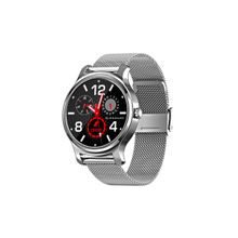 Giordano Silver Smart Watch With Bluetooth Voice Calling,1.28 Display & Health Monitoring - GT01-SS
