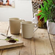 MIAH Decor Green Studio Pottery Ceramic Glazed Coffee Mugs Cum Tea Cups, 220Ml, Set of 6