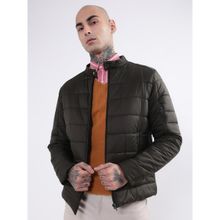 HARSAM Men Olive Solid Jacket
