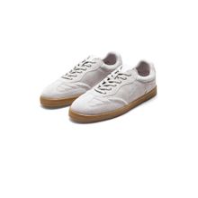 Rare Rabbit Mens Burnie Grey Lace-Up Closure Suede Sneakers