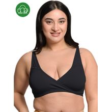 Inner Sense Black Plus Size Non-Wired Non Padded Anti Microbial Maternity Bra