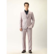 Arrow Pink Men's Body Tailored Fit Ceremonial Suit (Set of 3)