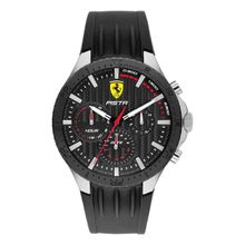 Scuderia Ferrari Pista Dual Track 0830853 Multifunction Black Dial Watch For Men