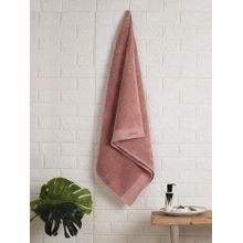SPACES Pink Eminence Egyptian Cotton 670 Gsm Dobby Weave Plan Bath Towel