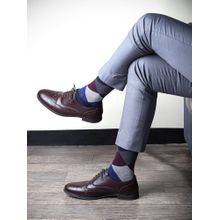 Footprints Argyle Odour free Organic Cotton Men Formal Bamboo Socks - Pack of 1