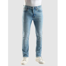 Calvin Klein Blue Mid-Wash Skinny Fit Mid Rise Jeans
