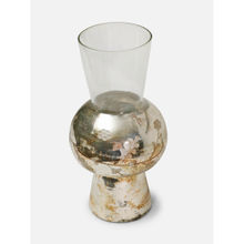 Home Couture Collective Shangri La Floral Gold Glass Vase