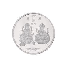 Kundan 50 gm (999.9) Lakshmi Ganesha Silver Coin