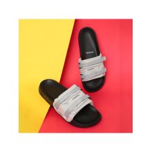 Chupps Bandwidth Sliders Men Casual Sliders Grey