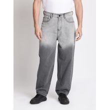 Bene Kleed Men Black and Grey Faded Baggy Jeans