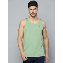 Alcis Men Green Anti Static Slim Fit T-Shirt