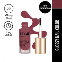 Lakme 9 To 5 Primer + Gloss Nail Color, Mulberry Bush