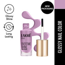 Lakme 9 To 5 Overtime Shine Long-lasting Nail Color, Intense Glossy Shine , Lavender Breeze