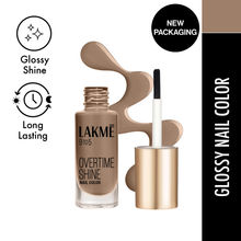 Lakme 9 To 5 Overtime Shine Long-lasting Nail Color, Intense Glossy Shine , Brown Sandcastle