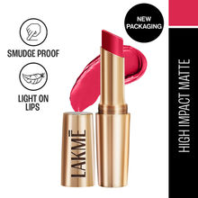 Lakme 9 To 5 Powerplay Priming Matte Lipstick For 16Hr Intense Matte , Scarlet Surge