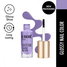 Lakme 9 To 5 Overtime Shine Long-lasting Nail Color, Intense Glossy Shine , Lush Lavender