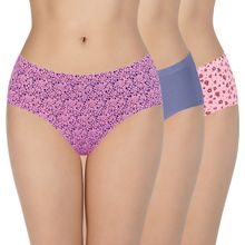 Amante Printed Mid Rise Hipster Panties (Pack of 3)